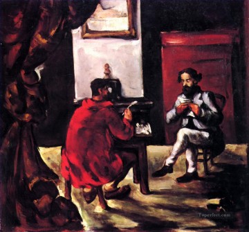  leyendo Pintura - Paul Alexis leyendo en la casa Zola Paul Cezanne
